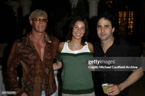 Johnny Brenden, Moira Greenspun and George Maloof during CineVegas 2004 - Honoree Dinner at Bouchon at the Venetian Hotel in Las Vegas, California,...