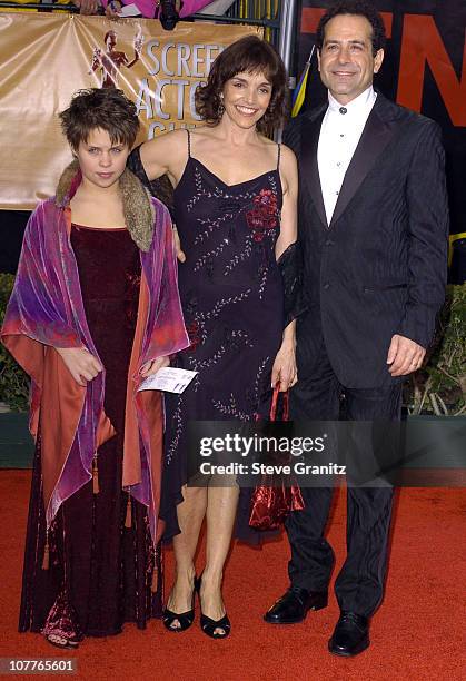 Tony Shalhoub, Brooke Adams and their daughter Sophie