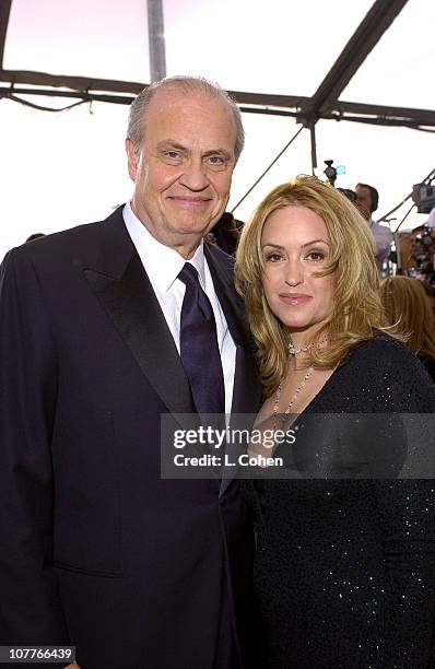 Fred Dalton Thompson and wife Jeri Kehn during 10th Annual Screen Actors Guild Awards - Red Carpet at Shrine Auditorium in Los Angeles, California,...