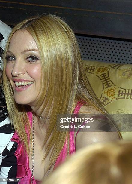 Madonna during Warner Entertainment 2004 Grammy Party at Kitano Japanese Restaurant in Los Angeles, CA, United States.