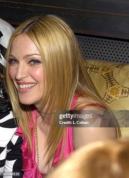 Madonna during Warner Entertainment 2004 Grammy Party at Kitano Japanese Restaurant in Los Angeles, CA, United States.