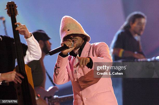 Cafe Tacuba with Incubus peform "Que Pasara" during The 5th Annual Latin GRAMMY Awards - Show at Shrine Auditorium in Los Angeles, California, United...