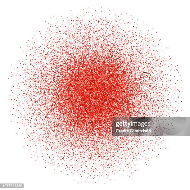 roten vektor glitzer gradient hintergrund - confetti explosion stock-grafiken, -clipart, -cartoons und -symbole