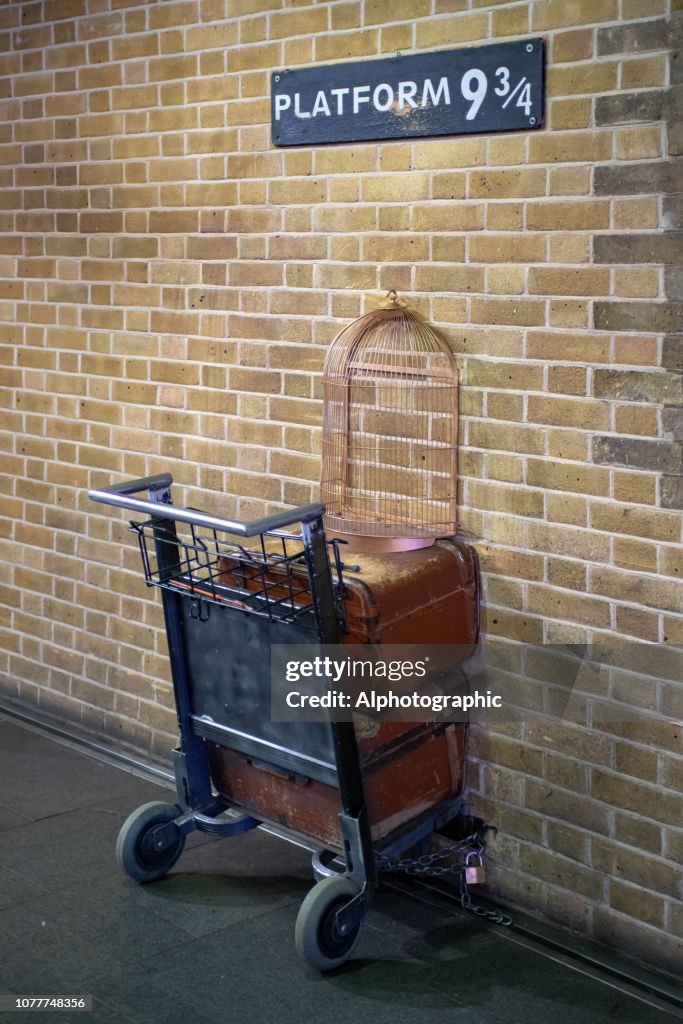 The Harry Potter trolley at Kings Cross