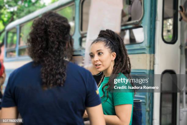 woman working at the outdoors - cali colombia stock pictures, royalty-free photos & images