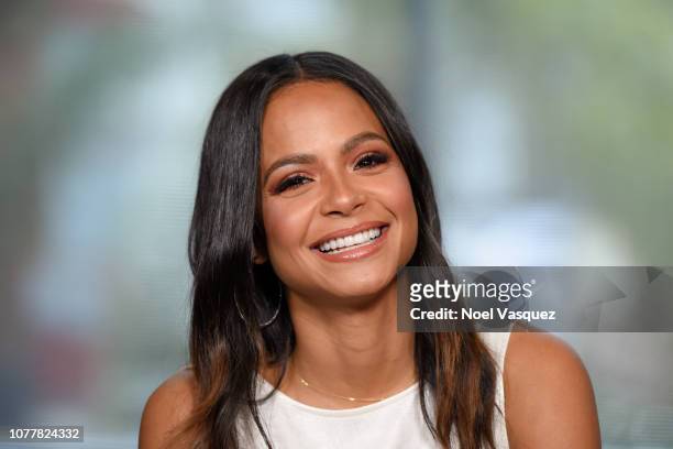 Christina Milian visits "Extra" at Universal Studios Hollywood on December 05, 2018 in Universal City, California.