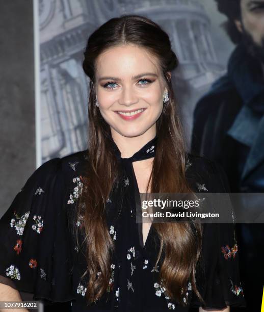 Hera Hilmar attends the premiere of Universal Pictures' "Mortal Engines" at the Regency Village Theatre on December 05, 2018 in Westwood, California.