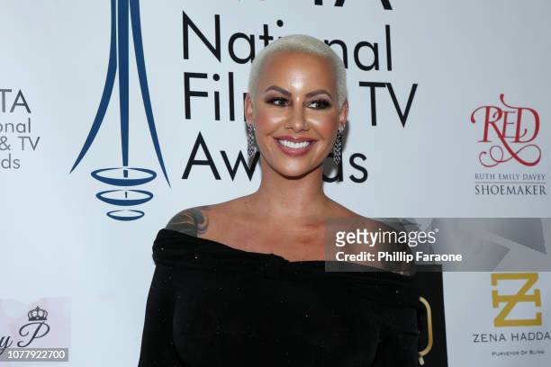 Amber Rose attends the National Film and Television Awards Ceremony at Globe Theatre on December 05, 2018 in Los Angeles, California.