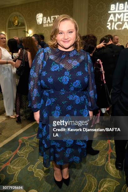 Danielle Macdonald attends The BAFTA Los Angeles Tea Party at Four Seasons Hotel Los Angeles at Beverly Hills on January 5, 2019 in Los Angeles,...