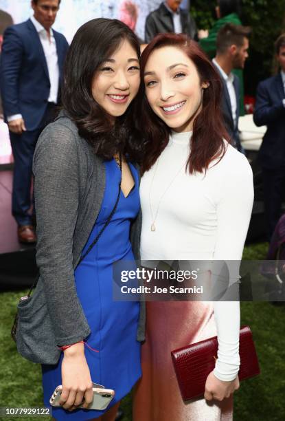 Mirai Nagasu and Meryl Davis attend The 6th Annual "Gold Meets Golden" Brunch, hosted by Nicole Kidman and Nadia Comaneci and presented by Coca-Cola...