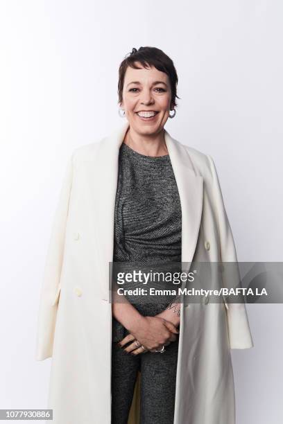 Olivia Colman poses for a portrait at The BAFTA Tea Party on January 5, 2019 in Beverly Hills, California.