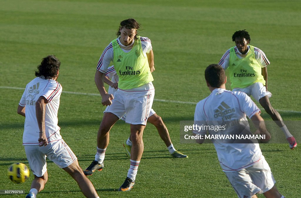 AC Milan's Swedish forward Zlatan Ibrahi