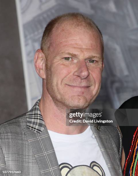 Tom Holkenborg aka Junkie XL attends the premiere of Universal Pictures' "Mortal Engines" at the Regency Village Theatre on December 05, 2018 in...