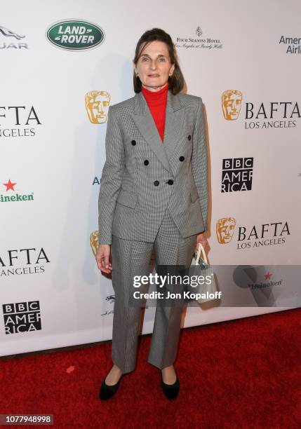 Deborah Davis attends The BAFTA Los Angeles Tea Party at Four Seasons Hotel Los Angeles at Beverly Hills on January 5, 2019 in Los Angeles,...