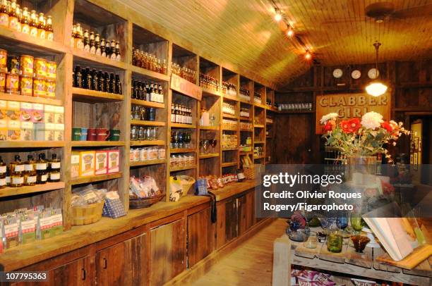 Store inside The Sundance Resort owned by actor Robert Redford photographed for Le Figaro on November 24, 2009 in Sundance, Utah. Figaro ID:...