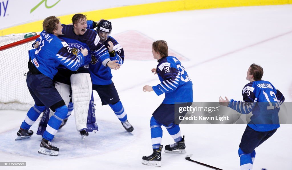 USA v Finland: Gold Medal Game - 2019 IIHF World Junior Championship
