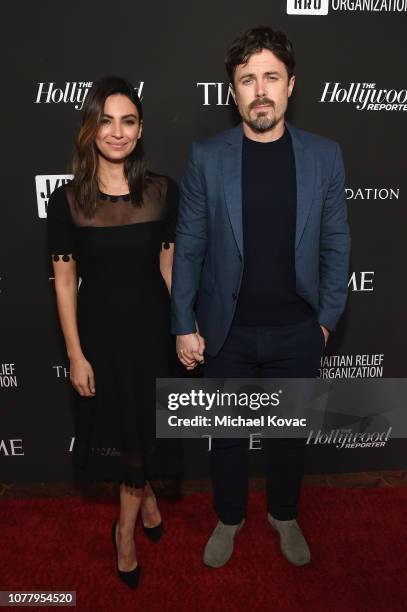 Floriana Lima and Casey Affleck attend the Sean Penn CORE Gala benefiting the organization formerly known as J/P HRO & its life-saving work across...