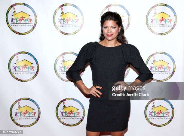 Andrea Navedo attends A Place Called Home's 18th Annual Gala For The Children at The Beverly Hilton Hotel on December 05, 2018 in Beverly Hills,...