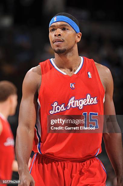 Ryan Gomes of the Los Angeles Clippers looks on during a game against the Denver Nuggets on December 3, 2010 at the Pepsi Center in Denver, Colorado....