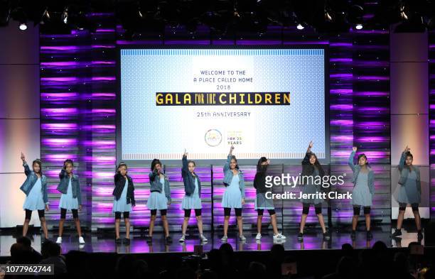 Performance during A Place Called Home's 18th Annual Gala For The Children at The Beverly Hilton Hotel on December 05, 2018 in Beverly Hills,...