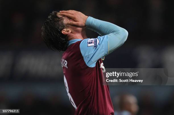 Scott Parker of West Ham United reacts after the Barclays Premier League match between West Ham United and Everton at the Boleyn Ground on December...