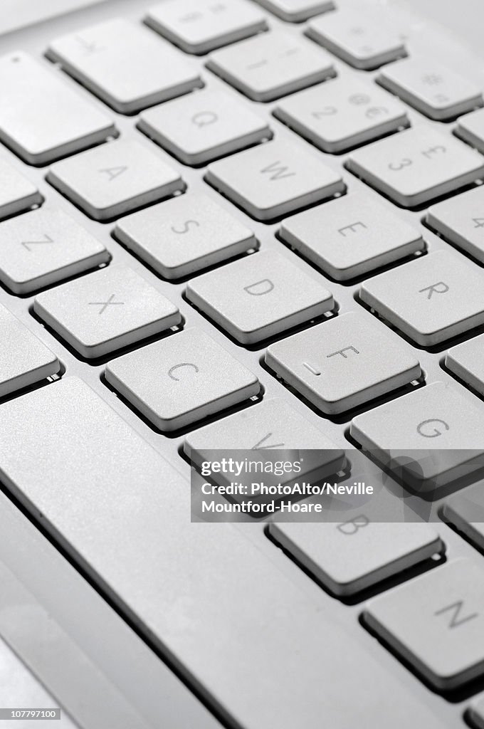 Laptop computer keyboard, close-up