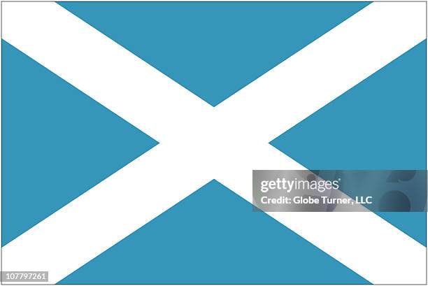 scotland flag - scotland stock-grafiken, -clipart, -cartoons und -symbole