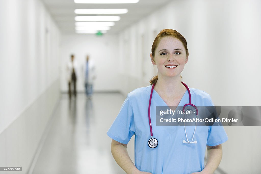 Nurse smiling, portrait