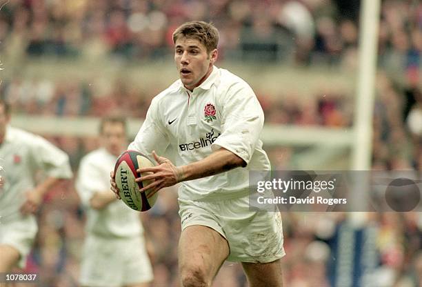 Ben Cohen of England in action during the Six Nations Championships match against Wales at Twickenham in London. England won the match 46-12. \...