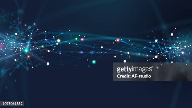 ilustrações de stock, clip art, desenhos animados e ícones de abstract network background - connection