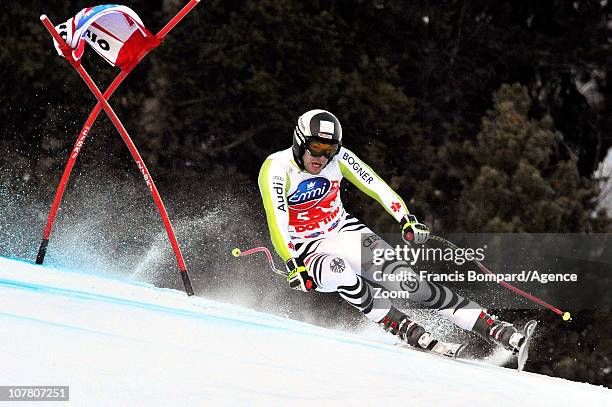 Stephan Keppler of Germany competes during the Audi FIS Alpine Ski World Cup Men's Downhill on December 29, 2010 in Bormio, Italy.