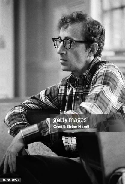American film director and actor Woody Allen in a scene from his movie 'Annie Hall,' 1977.
