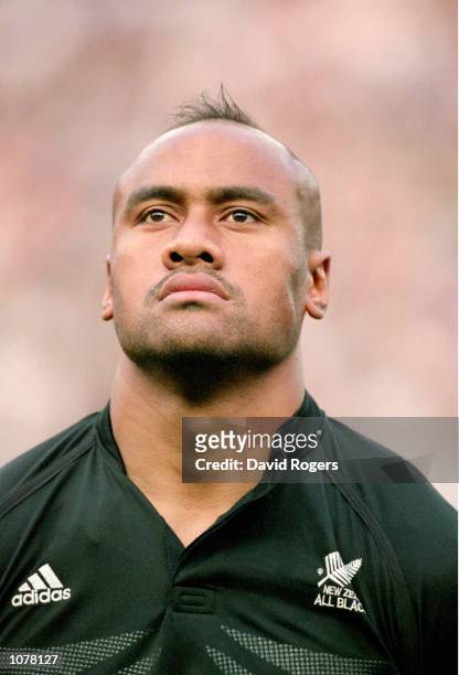 Portrait of Jonah Lomu of New Zealand taken before the Tri-Nations match against South Africa at Ellis Park in Johannesburg, South Africa. South...
