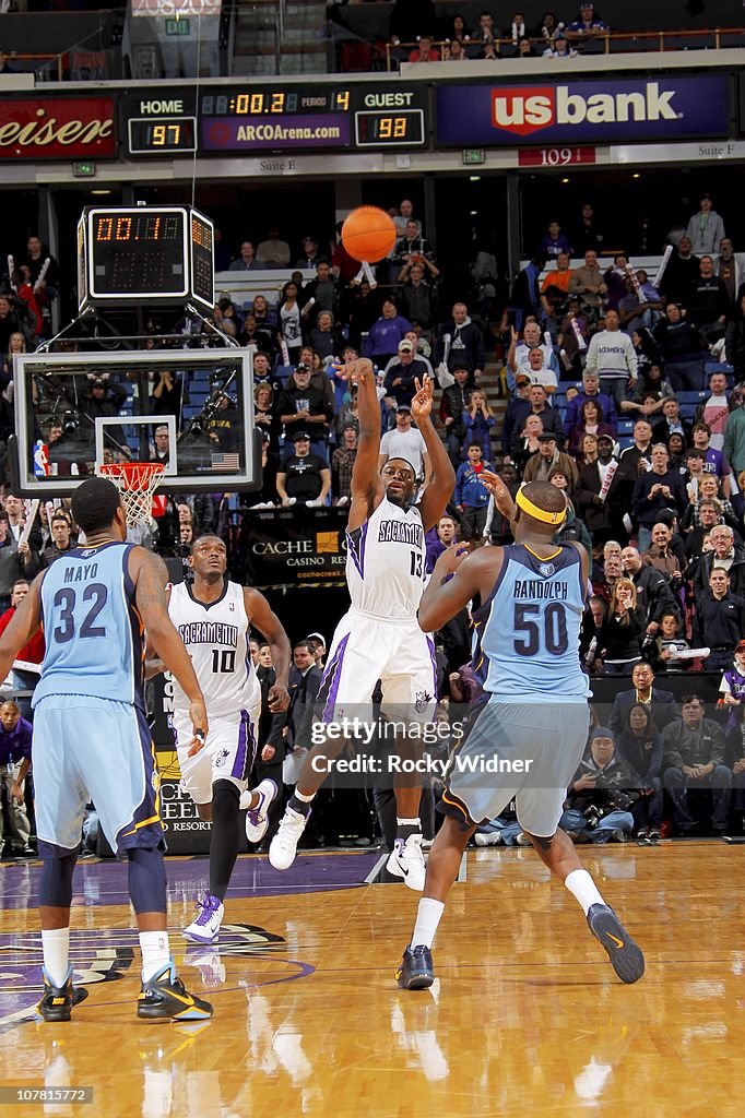 Memphis Grizzlies v Sacramento Kings