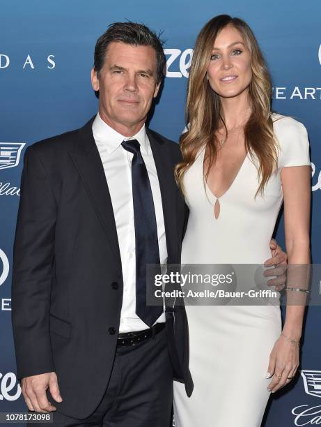 Josh Brolin and Kathryn Boyd attend The Art of Elysium's 12th Annual Celebration - Heaven, on January 5, 2019 in Los Angeles, California.