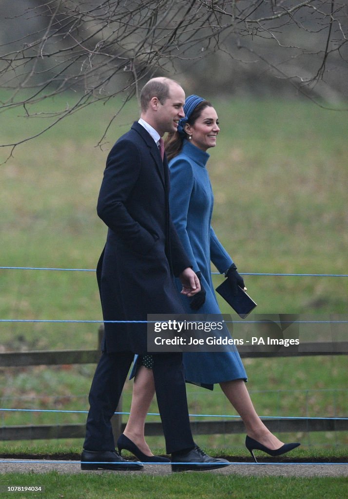 Royals attend church