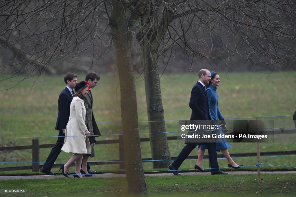Royals attend church