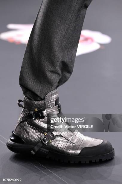 Model walks runway during the Dior Pre-Fall 2019 Men's Collection fashion show at Telecom Center on November 30, 2018 in Tokyo, Japan.