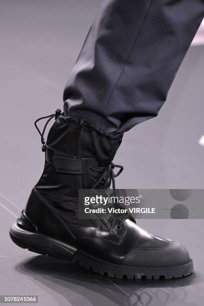 Model walks runway during the Dior Pre-Fall 2019 Men's Collection fashion show at Telecom Center on November 30, 2018 in Tokyo, Japan.