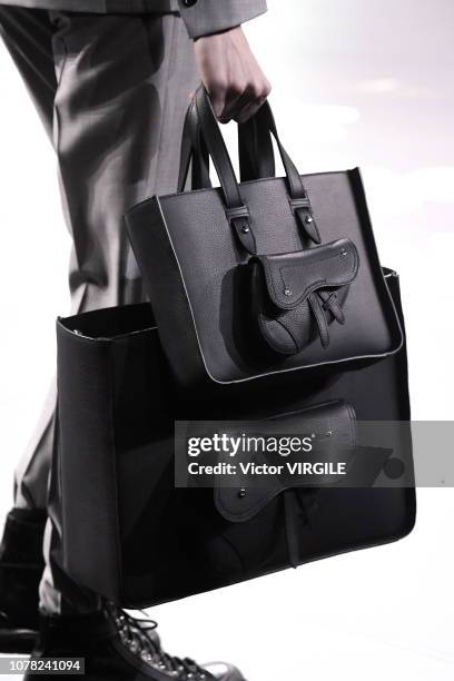 Model walks runway during the Dior Pre-Fall 2019 Men's Collection fashion show at Telecom Center on November 30, 2018 in Tokyo, Japan.