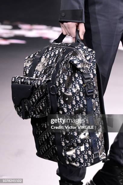 Model walks runway during the Dior Pre-Fall 2019 Men's Collection fashion show at Telecom Center on November 30, 2018 in Tokyo, Japan.