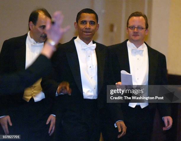Robert A. Reeder TWP The annual Gridiron Club dinner held at the Capital Hilton. Sen. Barack Obama arriving.