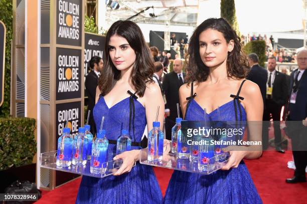 Water at the 76th Annual Golden Globe Awards on January 6, 2019 at the Beverly Hilton in Los Angeles, California.