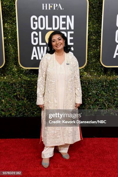 76th ANNUAL GOLDEN GLOBE AWARDS -- Pictured: Meher Tatna arrives to the 76th Annual Golden Globe Awards held at the Beverly Hilton Hotel on January...