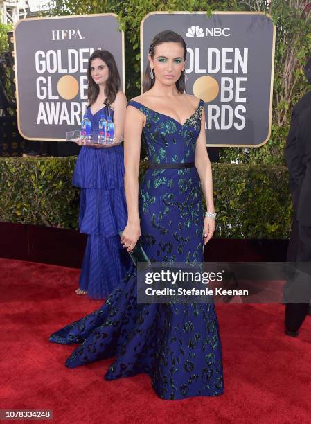 Camilla Belle attends FIJI Water at the 76th Annual Golden Globe Awards on January 6, 2019 at the Beverly Hilton in Los Angeles, California.