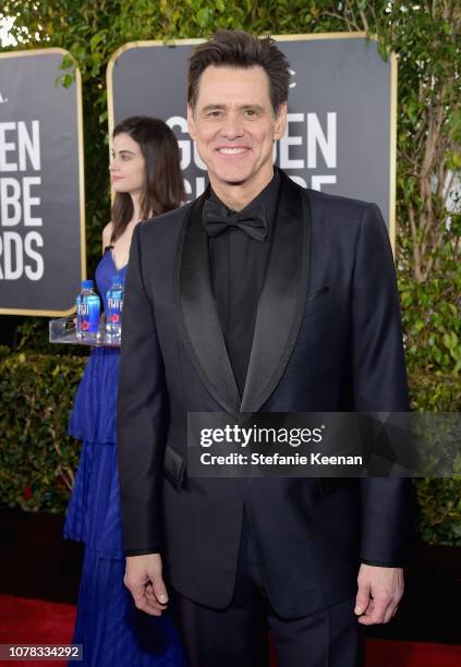 Jim Carrey attends FIJI Water at the 76th Annual Golden Globe Awards on January 6, 2019 at the Beverly Hilton in Los Angeles, California.