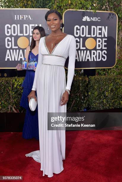 Dominique Jackson attends FIJI Water at the 76th Annual Golden Globe Awards on January 6, 2019 at the Beverly Hilton in Los Angeles, California.