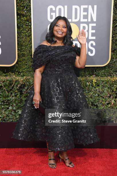 Octavia Spencer attends the 76th Annual Golden Globe Awards at The Beverly Hilton Hotel on January 6, 2019 in Beverly Hills, California.