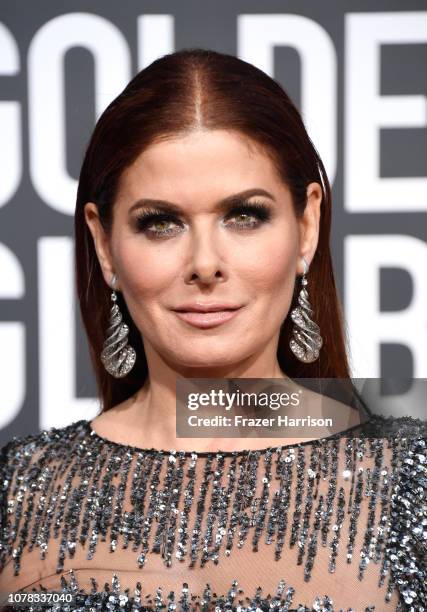 Debra Messing attends the 76th Annual Golden Globe Awards at The Beverly Hilton Hotel on January 6, 2019 in Beverly Hills, California.