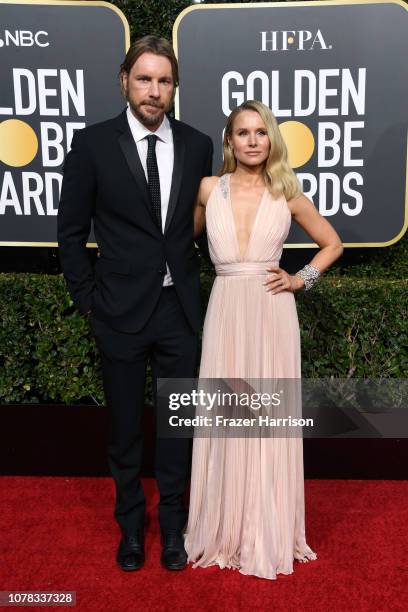 Dax Shepard and Kristen Bell attend the 76th Annual Golden Globe Awards at The Beverly Hilton Hotel on January 6, 2019 in Beverly Hills, California.